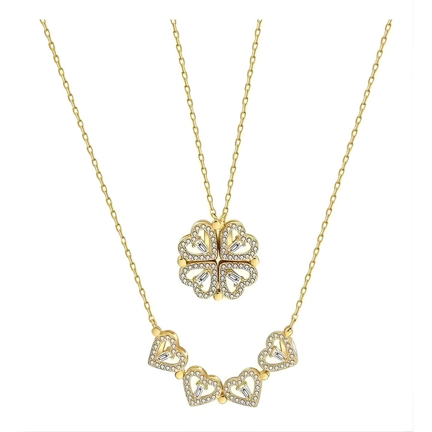 Collar Trébol de Corazones